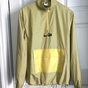 Nike Yellow Grid Pattern Jacket